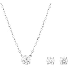 
                        
                          गैलरी व्यूवर में इमेज लोड करें, Swarovski Attract Necklace and Stud Pierced Earring Set, with Round Swarovski Crystals on a Rhodium Plated Setting - JOY2ESpree
                        
                      