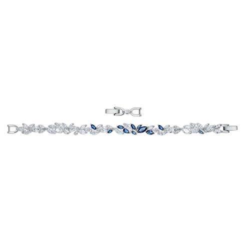 Swarovski Women's Louison Jewelry Collection, Rhodium Finish, Blue Crystals, Clear Crystals - JOY2ESpree