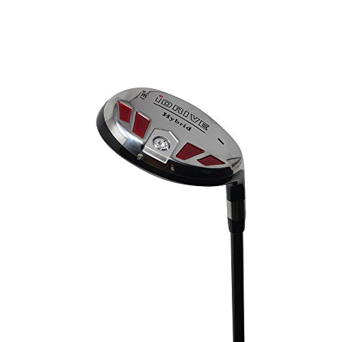 Senior Men's #1 iDrive 13° Driving One Iron Wood Hybrid Driver Right Handed Premium Ultra Forgiving Senior Flex Graphite Shaft Tacki-Mac Midsize Grips - JOY2ESpree