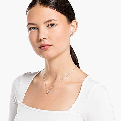 SWAROVSKI Attract Pear Set, White, Rhodium Plated, 14 7/8 / 1/4 x 1/8 (5569174) - JOY2ESpree