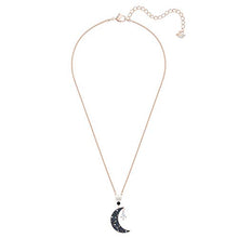 
                        
                          Load image into Gallery viewer, Swarovski Symbolic Collection Women's Moon Pendant Necklace, with Multi-Colored Crystals on a Rose-Gold Tone Plated Chain - JOY2ESpree
                        
                      