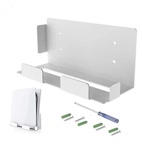 PlayStation 5 Wall Mount Bracket/Rack/Holder for PS5, Wall Mounting White Stand for PlayStation 5 Console - JOY2ESpree