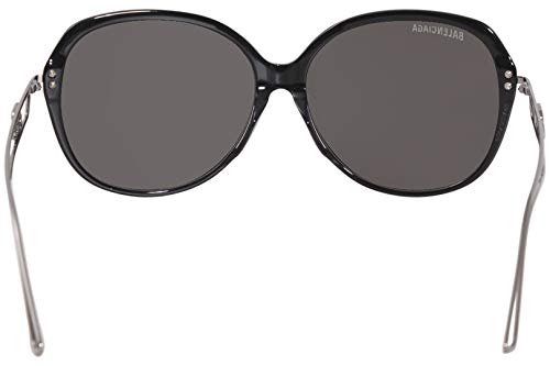 Sunglasses Women's Black-Silver/Grey Lens Butterfly