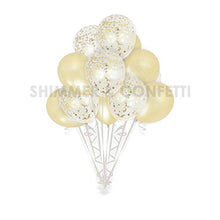 
                        
                          Load image into Gallery viewer, Shimmer and Confetti 15 Pack Large Gold Confetti Balloons
                        
                      