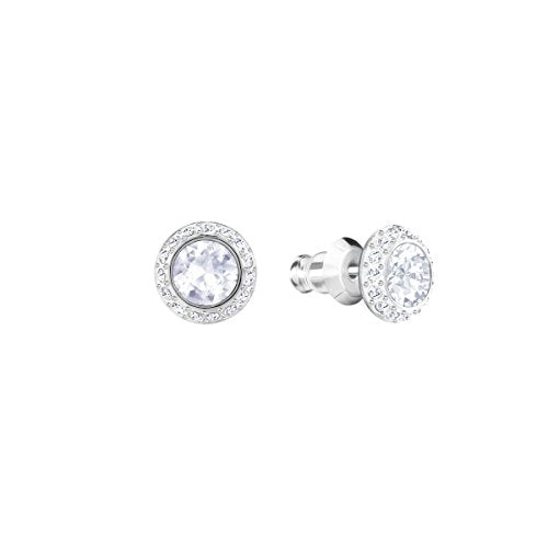 SWAROVSKI Women's Angelic Stud Earring Jewelry Collection, Rhodium Finish, Blue Crystals, Clear Crystals - JOY2ESpree