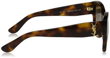 
                        
                          Load image into Gallery viewer, Saint Laurent SLM3 005 Shiny Medium Havana SLM3 Cats Eyes Sunglasses Lens Categ
                        
                      