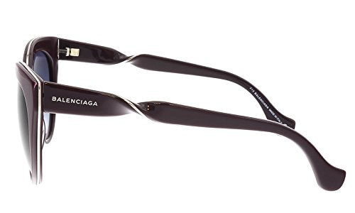 Sunglasses Balenciaga BA 0051 69W shiny bordeaux / gradient blue