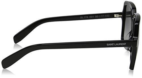 Saint Laurent SL 174 Sunglasses 001 Black / Grey Gradient Lens 56 mm