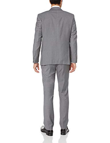 Unlisted by Kenneth Cole Men's 2 Button Slim Fit Suit with Hemmed Pant