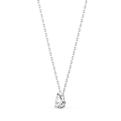 SWAROVSKI Attract Pear Set, White, Rhodium Plated, 14 7/8 / 1/4 x 1/8 (5569174) - JOY2ESpree