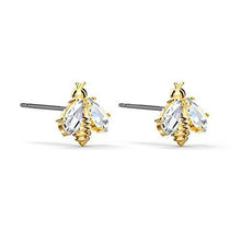 
                        
                          Muat gambar ke penampil Galeri, Eternal Flower Bee Pierced Earrings, White, Gold-tone plated - JOY2ESpree
                        
                      