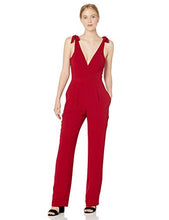 
                        
                          गैलरी व्यूवर में इमेज लोड करें, Dress the Population Women's Maira Sleeveless Plunging Dress Jumpsuit W Bows
                        
                      