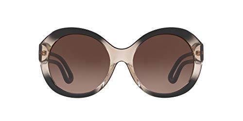 TORY BURCH WOMEN SUNGLASSES TRANSPARENT GREY/LT BROWN DK BROWN GRADIENT 55MM - JOY2ESpree