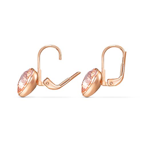SWAROVSKI Women's Bella Earrings Collection, Pink Crystals, Clear Crystals - JOY2ESpree