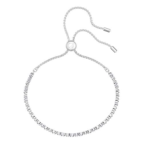SWAROVSKI Women's Subtle Bracelet Jewelry Collection, Rhodium Finish, Clear Crystals - JOY2ESpree