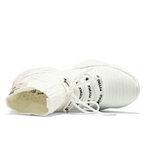 Women's Walking Shoes Running Shoes Socks Platform Fashion Mesh Sneakers Air Cushion Athletic Gym Casual Loafers Dance Hip-hop Shoes