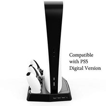 
                        
                          將圖片載入圖庫檢視器 PS5 PlayStation 5 Digital and Disk Version Game Accessories, Vertical Stand Console Cooling Fan, Dual Charging Dock with 3 USB HUB Charger Ports - JOY2ESpree
                        
                      