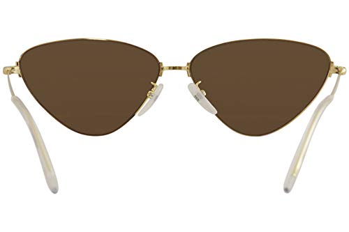 Balenciaga BB0015S Sunglasses 005 Gold/Brown Mirror Lens 61 mm