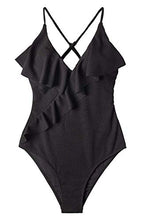 
                        
                          將圖片載入圖庫檢視器 CUPSHE Women's One Piece Swimsuit Ruffle Wrap Textured Beach Swimwear Bathing Suits
                        
                      