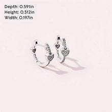 
                        
                          Load image into Gallery viewer, Pandora Rose Alluring Hearts Hoop Earrings - JOY2ESpree
                        
                      