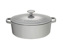 
                        
                          Load image into Gallery viewer, Cuisinart Chef's Classic Enameled Cast Iron 5.5-Quart Oval Covered Casserole, Enameled Cool Grey - JOY2ESpree
                        
                      