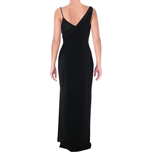 LAUREN RALPH LAUREN Womens Plus Abra One-Shoulder Full-Length Evening Dress