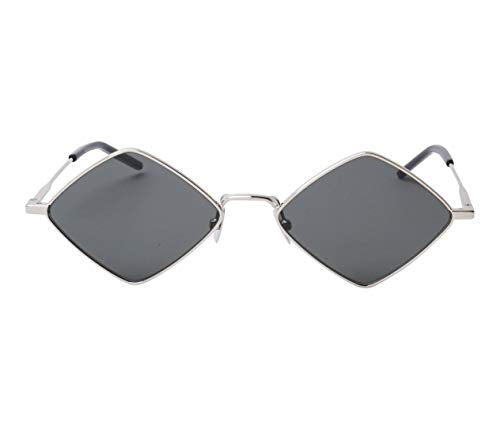 Saint Laurent SL302 001 Silver LISA Square Sunglasses Lens Category 3 Size 55mm
