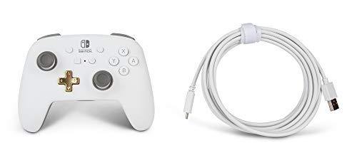 PowerA Enhanced Wireless Controller for Nintendo Switch - White - JOY2ESpree