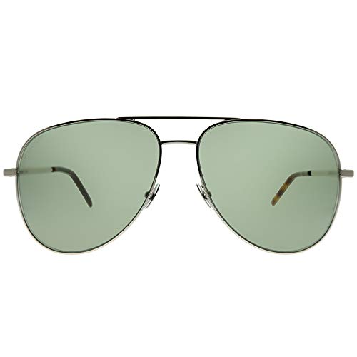 Sunglasses Saint Laurent CLASSIC 11 FOLK- 002 Silver/Green