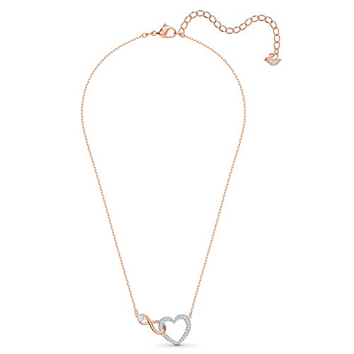 SWAROVSKI Women's Infinity Jewelry Set Collection, Rose Gold Tone & Rhodium Finish, Clear Crystals - JOY2ESpree