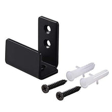 
                        
                          Load image into Gallery viewer, FaithLand Sliding Barn Door Floor Guide, Bottom Adjustable Floor Guide Roller, Black
                        
                      