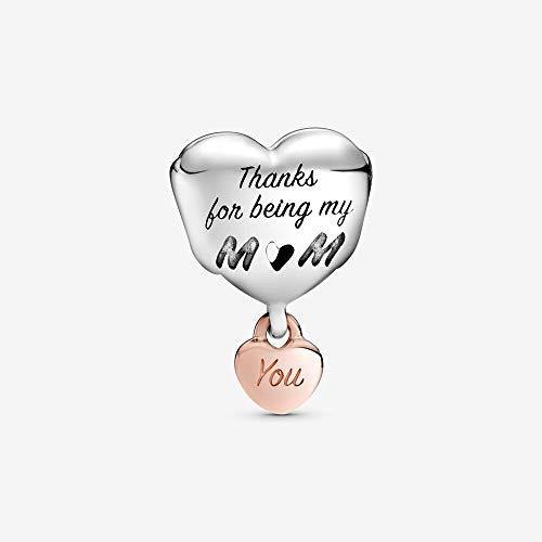 Pandora "Love You Mum" Heart Charm, 1.68 cm, Multi-Colour - JOY2ESpree