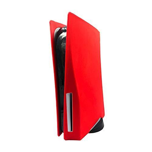 PS5 Silicone Skin Cover, Dustproof Anti-Scratch Anti-Fall Protector Case for Sony Playstation 5 Ultra HD/Digital Edition Console (Ultra HD, Red 2) - JOY2ESpree