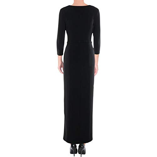 LAUREN RALPH LAUREN Womens Tonisha Two Tone Surplice Evening Dress
