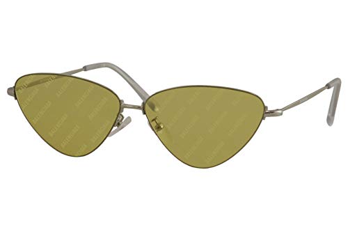 Balenciaga Women's Everyday BB0015S BB/0015/S 007 Silver Cat Eye Sunglasses 61mm