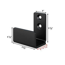 
                        
                          Load image into Gallery viewer, FaithLand Sliding Barn Door Floor Guide, Bottom Adjustable Floor Guide Roller, Black
                        
                      
