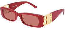 
                        
                          Muat gambar ke penampil Galeri, Balenciaga BB0096S Red/Red 51/18/130 women Sunglasses
                        
                      