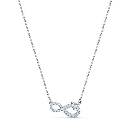 SWAROVSKI Women's Infinity Jewelry Collection, Rhodium Finish, Clear Crystals - JOY2ESpree