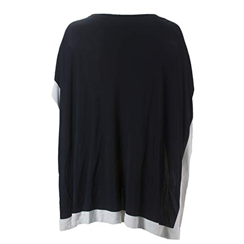 Marina Rinaldi Women's Area Poncho, Navy/White - JOY2ESpree