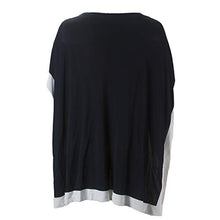 
                        
                          Load image into Gallery viewer, Marina Rinaldi Women's Area Poncho, Navy/White - JOY2ESpree
                        
                      