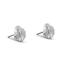 
                        
                          画像をギャラリービューアに読み込む, SWAROVSKI Women's Shell Jewelry Collection, Rhodium Finish, Aqua Blue Crystals - JOY2ESpree
                        
                      