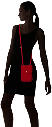 Baggallini Women's RFID Passport Crossbody, red/Navy, One Size