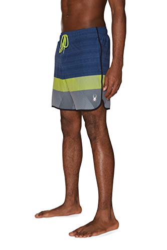 Spyder Men's 7" Textured Colorblock Volley Swim Trunks