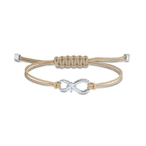 SWAROVSKI Women's Infinity Bracelet Collection, Rose Gold Tone & Rhodium Finish - JOY2ESpree