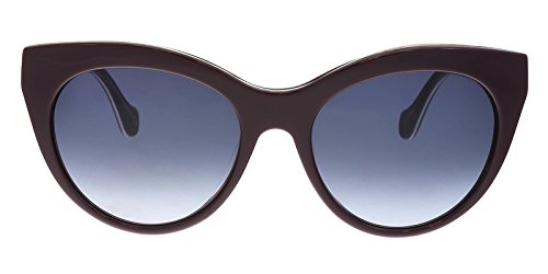 Sunglasses Balenciaga BA 0051 69W shiny bordeaux / gradient blue
