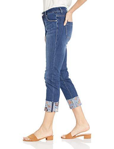 Jag Jeans Women's Carter Girlfriend Jean with Embroidered Cuff