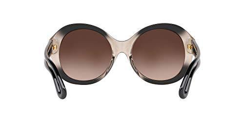 TORY BURCH WOMEN SUNGLASSES TRANSPARENT GREY/LT BROWN DK BROWN GRADIENT 55MM - JOY2ESpree