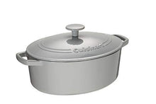 
                        
                          Load image into Gallery viewer, Cuisinart Chef's Classic Enameled Cast Iron 5.5-Quart Oval Covered Casserole, Enameled Cool Grey - JOY2ESpree
                        
                      