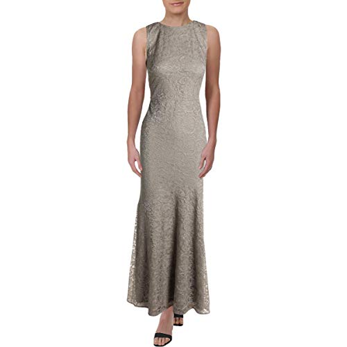 LAUREN RALPH LAUREN Jiliana Women's Embroidered Mesh Metallic Gown