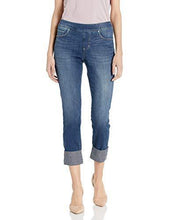 
                        
                          Load image into Gallery viewer, Jag Jeans Women's Lewis Straight Pull on Crop W/Contrast Cuff Jean
                        
                      